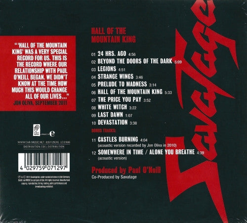 Savatage - Hall Of The Mountain King (CD)