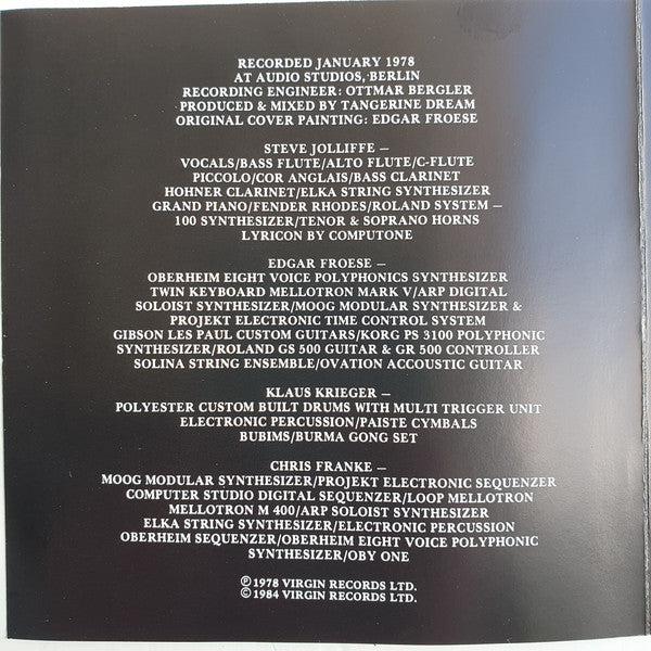 Tangerine Dream - Cyclone (CD Tweedehands)