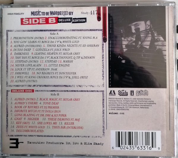 Eminem, Slim Shady - Music To Be Murdered By (Side B) (CD) - Discords.nl