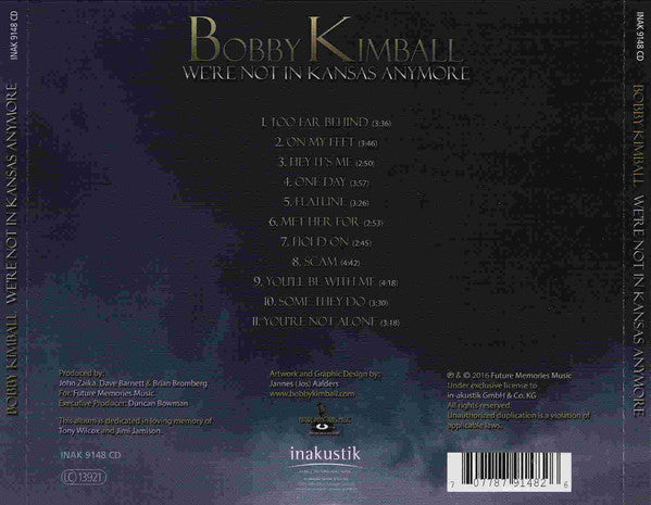 Bobby Kimball - We're Not In Kansas Anymore (CD)