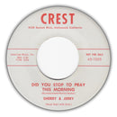 Sherry Davis / Sherry Davis & Jerry (59) - God Speaks / Did You Stop To Pray This Morning (7-inch Tweedehands) - Discords.nl