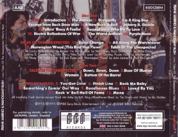 Frank Marino & Mahogany - Live/tales of the unexpected/what's next (CD) - Discords.nl
