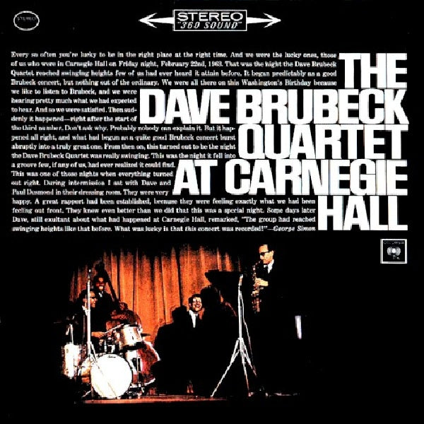 Brubeck, Dave Quartet, The - At carnegie hall (CD) - Discords.nl