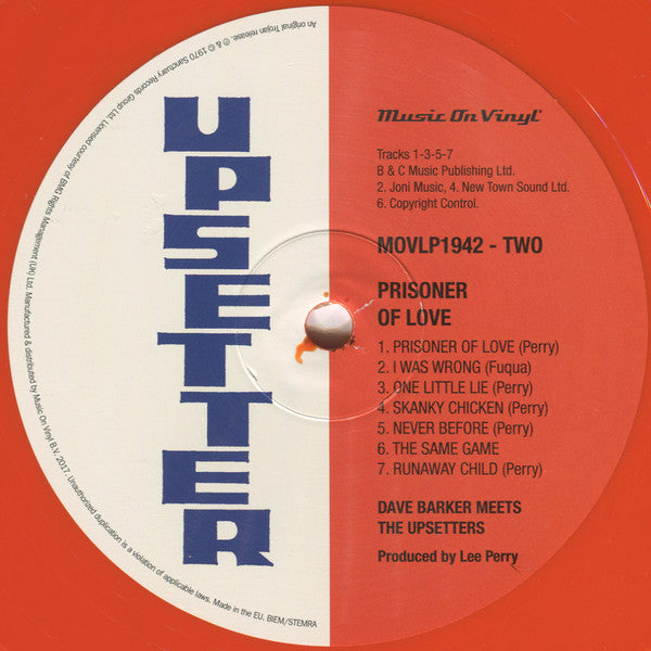 Dave Barker (2) Meets Upsetters, The - Prisoner Of Love (LP Tweedehands)