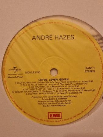 André Hazes - Liefde, Leven, Geven (LP)