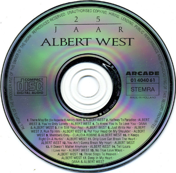 Albert West - 25 Jaar (CD Tweedehands)