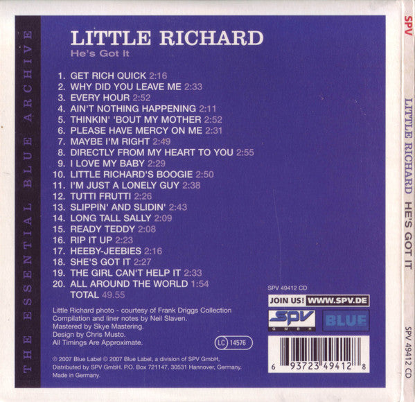 Little Richard - He's Got It (CD)