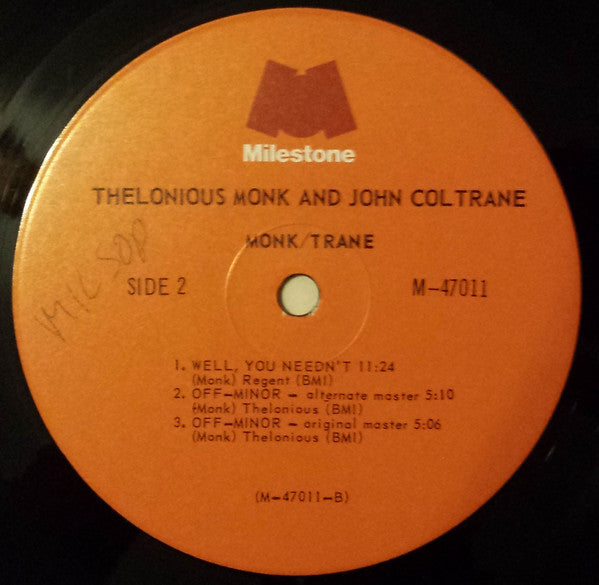 Thelonious Monk & John Coltrane - Monk / Trane (LP Tweedehands) - Discords.nl