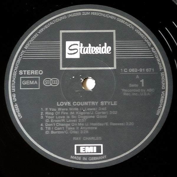 Ray Charles - Love Country Style (LP Tweedehands) - Discords.nl