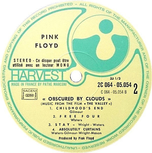 Pink Floyd - Obscured By Clouds (LP Tweedehands)