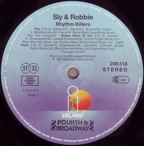 Sly & Robbie - Rhythm Killers (LP Tweedehands)