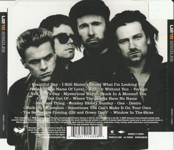 U2 - U218 Singles (CD Tweedehands)
