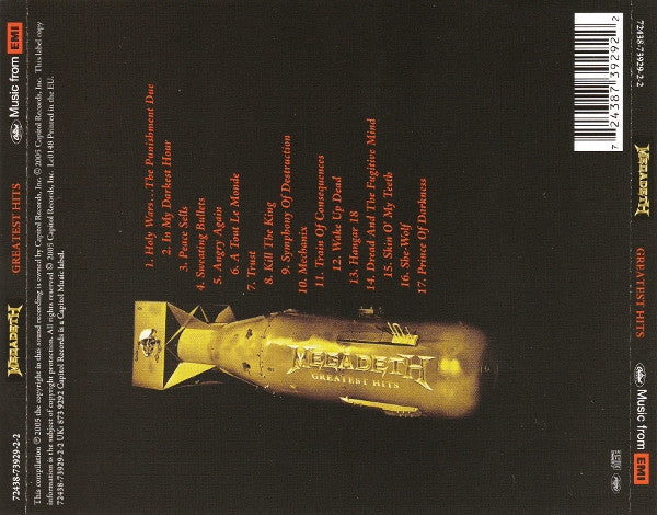 Megadeth - Greatest Hits: Back To The Start (CD) - Discords.nl
