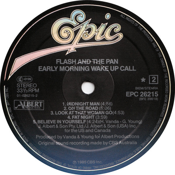 Flash & The Pan - Early Morning Wake Up Call (LP Tweedehands)