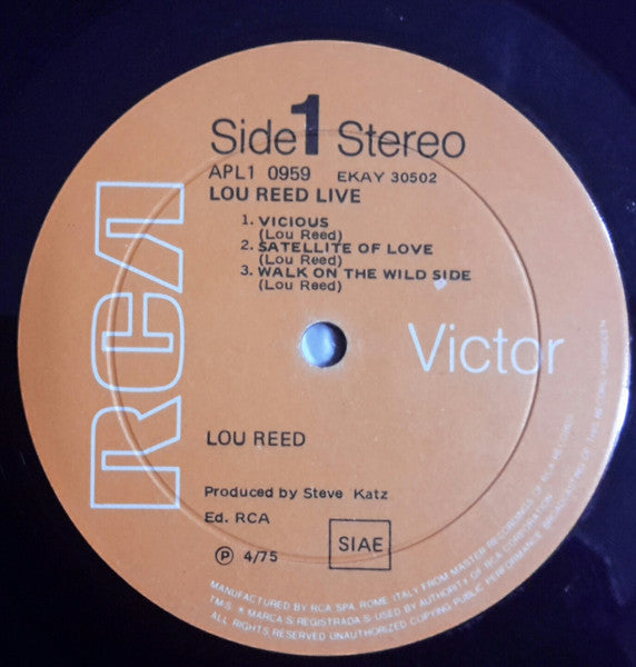 Lou Reed - Lou Reed Live (LP Tweedehands)