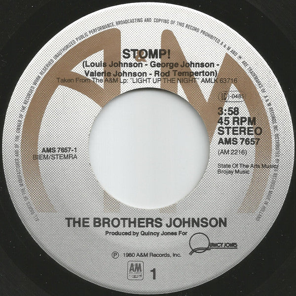 Brothers Johnson - Stomp (7-inch Tweedehands)