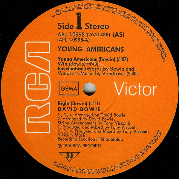 David Bowie - Young Americans (LP Tweedehands)