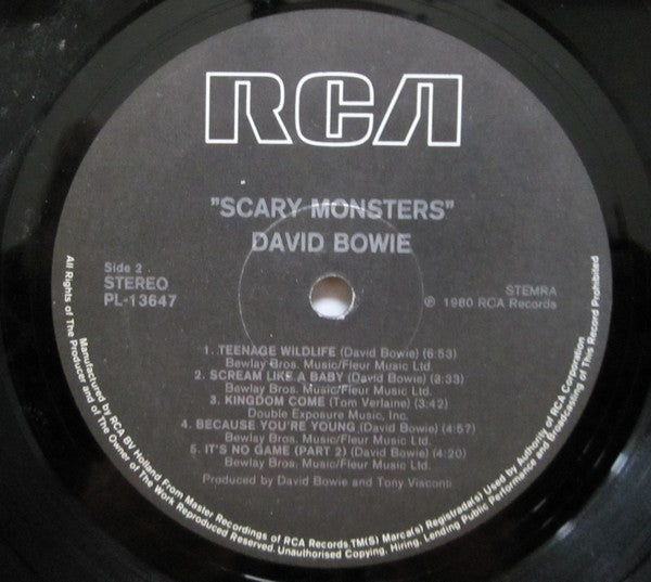 David Bowie - Scary Monsters (LP Tweedehands)