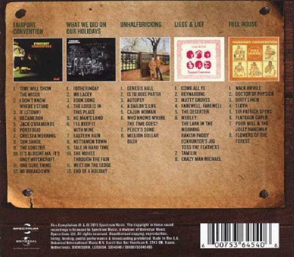 Fairport Convention - 5 classic albums (CD) - Discords.nl
