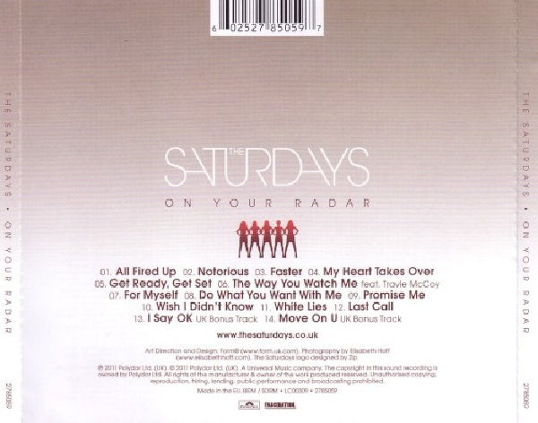 Saturdays - On your radar (CD) - Discords.nl