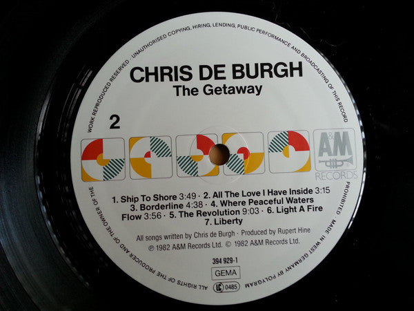 Chris de Burgh - The Getaway (LP Tweedehands)