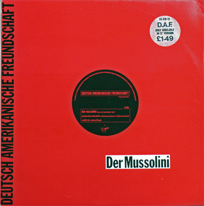 Deutsch Amerikanische Freundschaft - Der Mussolini (12" Tweedehands)