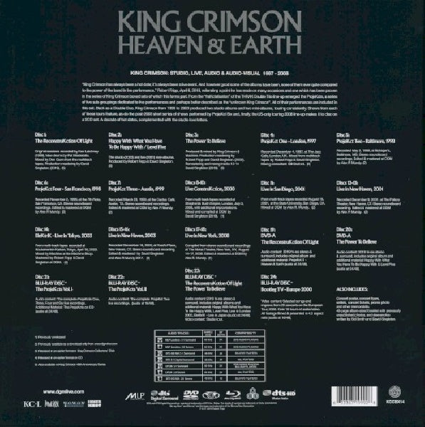 King Crimson - Heaven and earth (1997 - 2008) (CD) - Discords.nl