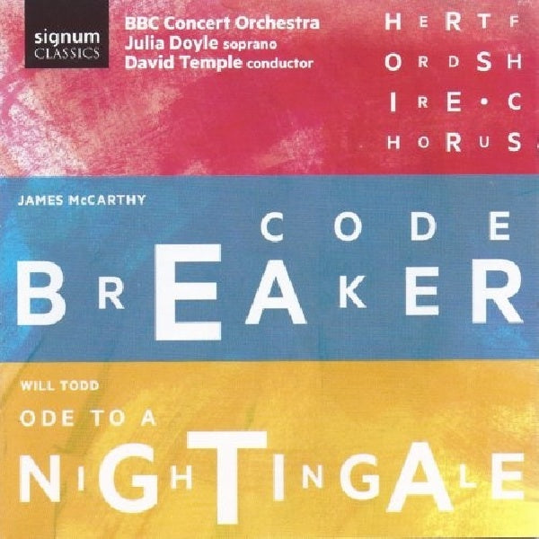 Mccarthy/todd - Codebreaker/ode to a nightingale (CD)