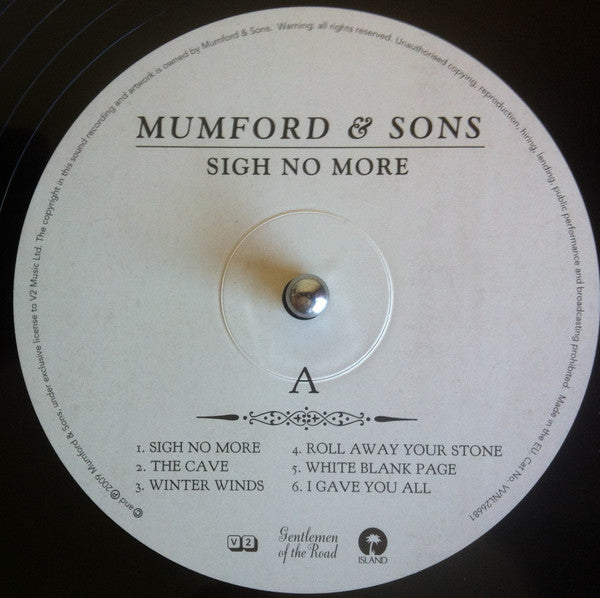 Mumford & Sons : Sigh No More (LP, Album, RE)