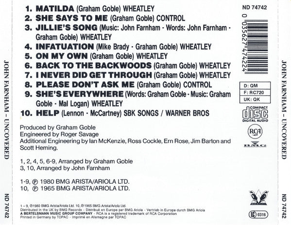 John Farnham - Uncovered (CD Tweedehands)