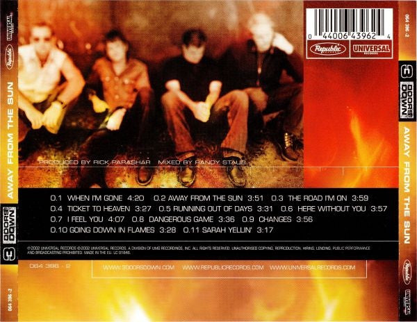 3 Doors Down - Away From The Sun (CD)