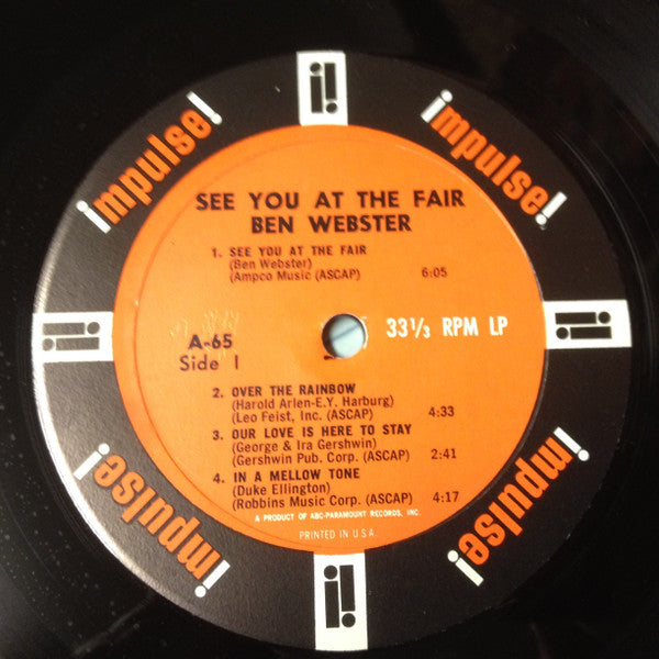 Ben Webster - See You At The Fair (LP Tweedehands) - Discords.nl