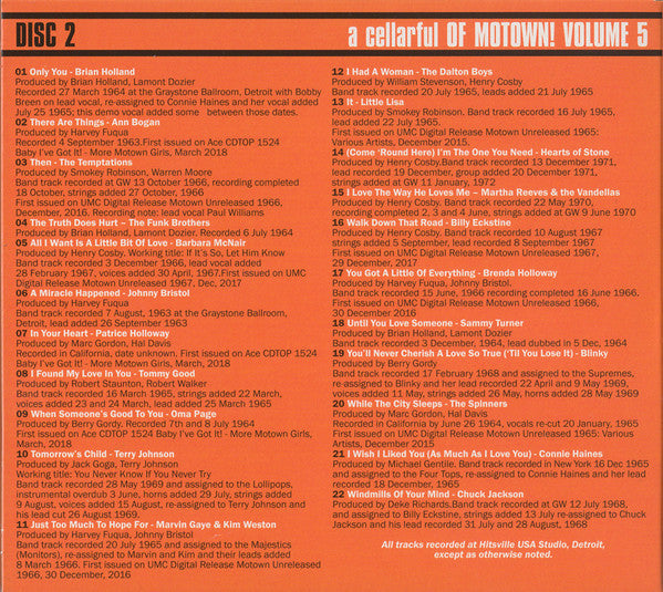 Various - A Cellarful Of Motown! Volume 5 (CD)