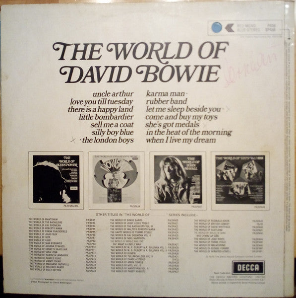 David Bowie - The World Of David Bowie (LP Tweedehands)