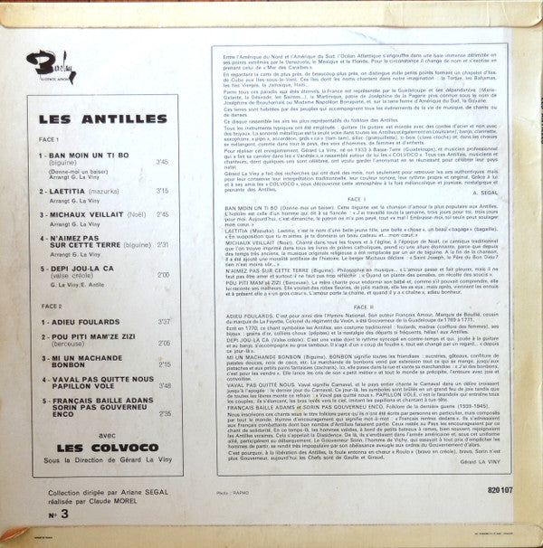 Les Colvoco - Les Antilles (LP Tweedehands) - Discords.nl