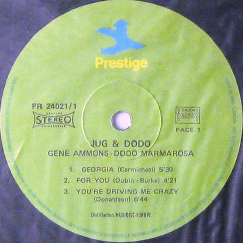 Gene Ammons & Dodo Marmarosa - Jug & Dodo (LP Tweedehands) - Discords.nl