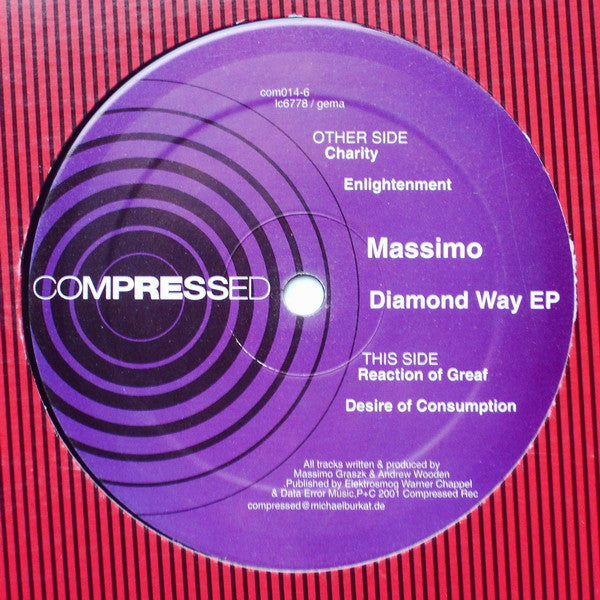 Massimo - Diamond Way EP (12" Tweedehands)