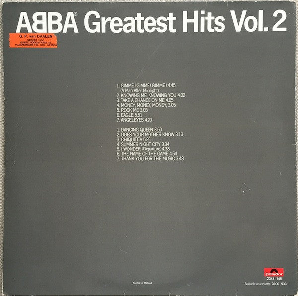 ABBA - Greatest Hits Vol. 2 (LP Tweedehands)