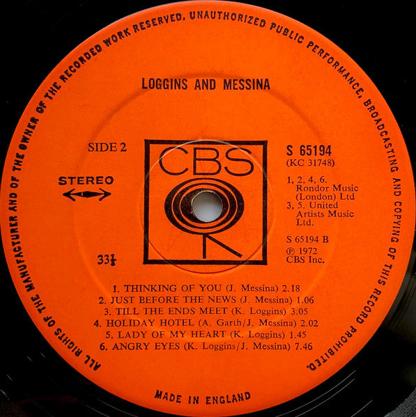 Loggins And Messina - Loggins And Messina (LP Tweedehands)