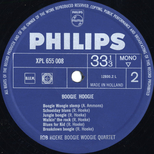 Rob Hoeke Boogie Woogie Quartet - Boogie Hoogie (LP Tweedehands)