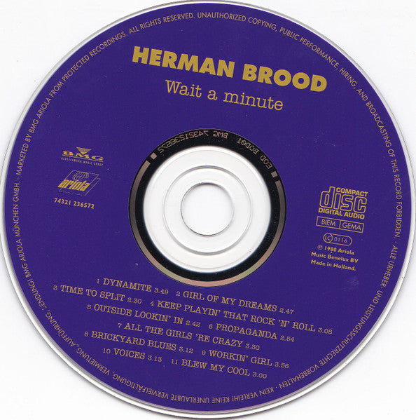 Herman Brood - Wait A Minute... (CD Tweedehands)