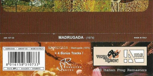 Madrugada - Madrugada (Prog-Rock Trio From Bergamo, Italy CD)