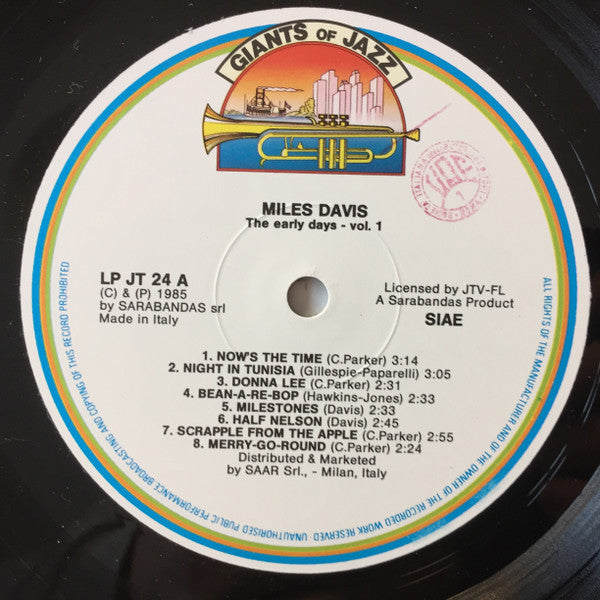 Miles Davis - The Early Days - Vol. 1 (LP Tweedehands)