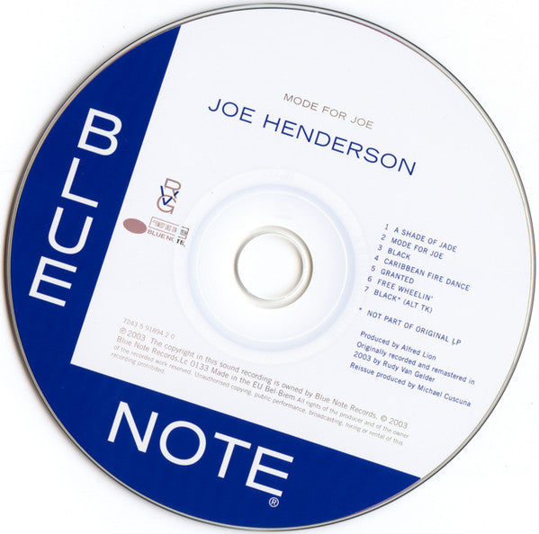 Joe Henderson - Mode For Joe (CD Tweedehands)