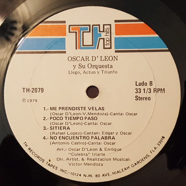 Oscar D'Leon Y Su Orquesta - ...Llegó...Actuó...Y...Triunfó..! (LP Tweedehands)