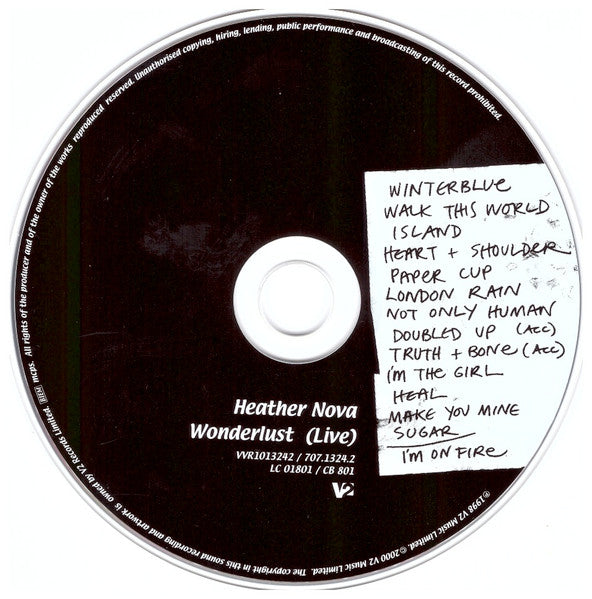 Heather Nova - Wonderlust (Live) (CD Tweedehands) - Discords.nl