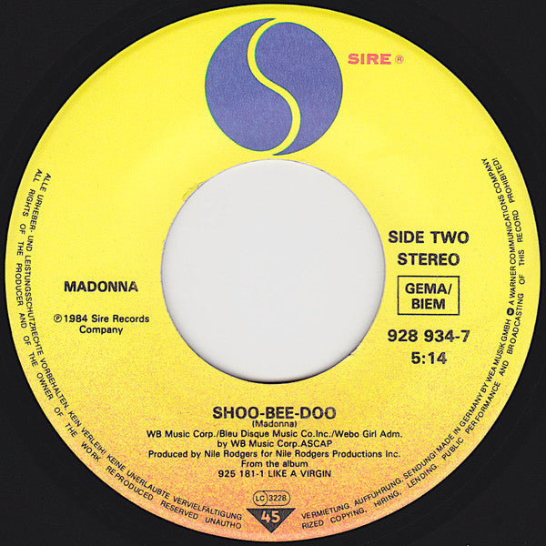 Madonna - Into The Groove (7-inch Tweedehands)