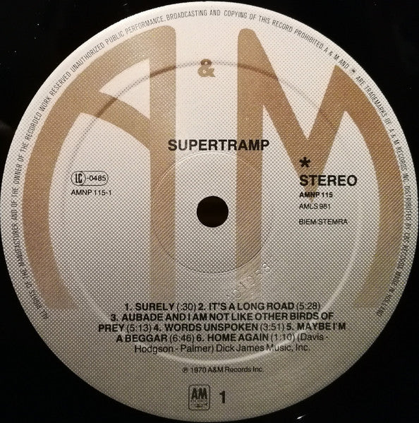 Supertramp - Supertramp (LP Tweedehands)