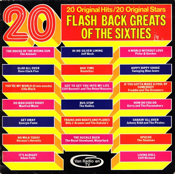 Various - 20 Flash Back Greats Of The Sixties (LP Tweedehands)