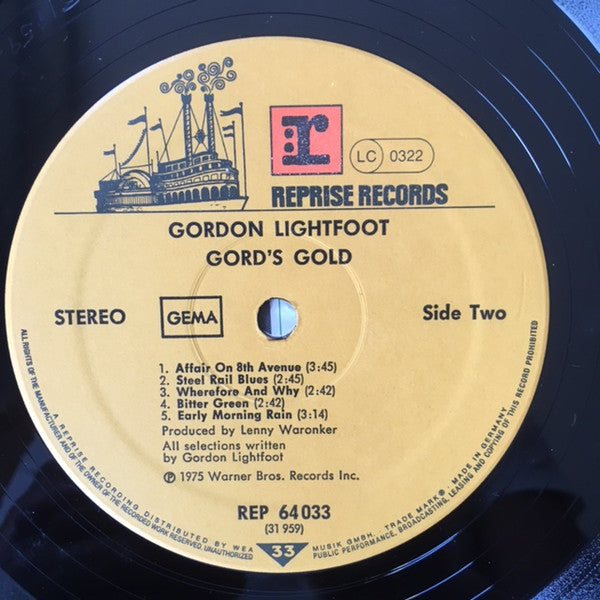 Gordon Lightfoot - Gord's Gold (LP Tweedehands)